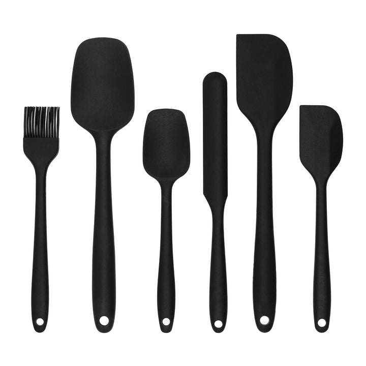 Krumble Spatelset - 6 stuks - Siliconen - Zwart