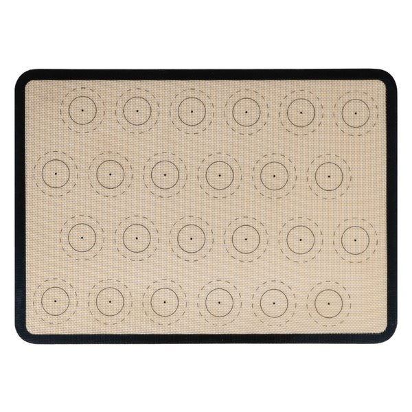 Krumble Siliconen bakmat met 24 cirkels - Zwart