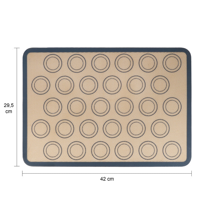 Krumble Siliconen bakmat met 30 cirkels - Grijs (1)