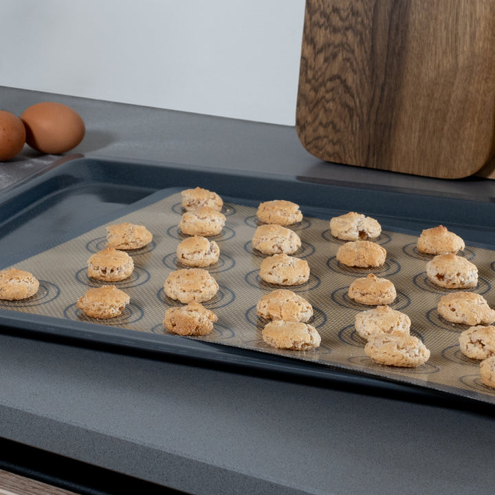 Krumble Siliconen bakmat met 30 cirkels - Grijs (2)