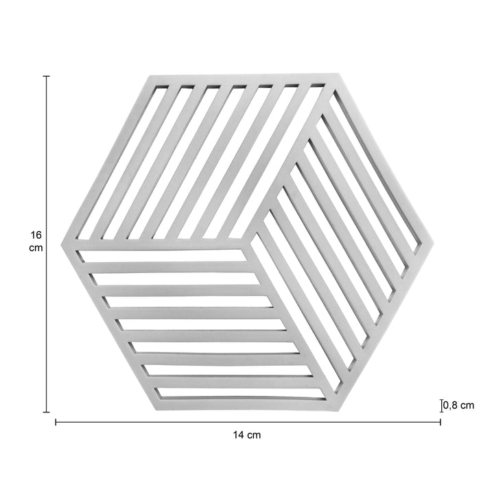 Krumble Pannenonderzetter Hexagon - Grijs (1)