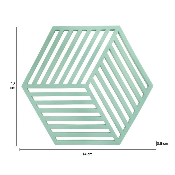 Krumble Pannenonderzetter Hexagon - Groen (1)