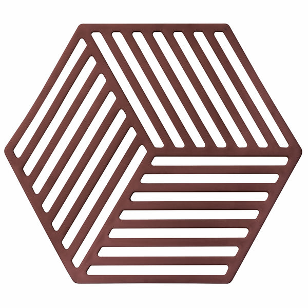 Krumble Siliconen pannenonderzetter Hexagon - Rood