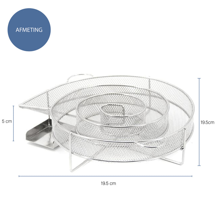 Krumble Barbecue smokerbox rond RVS (1)