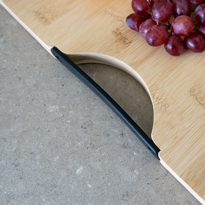 Krumble Snijplank bamboe met handvat - L (4)