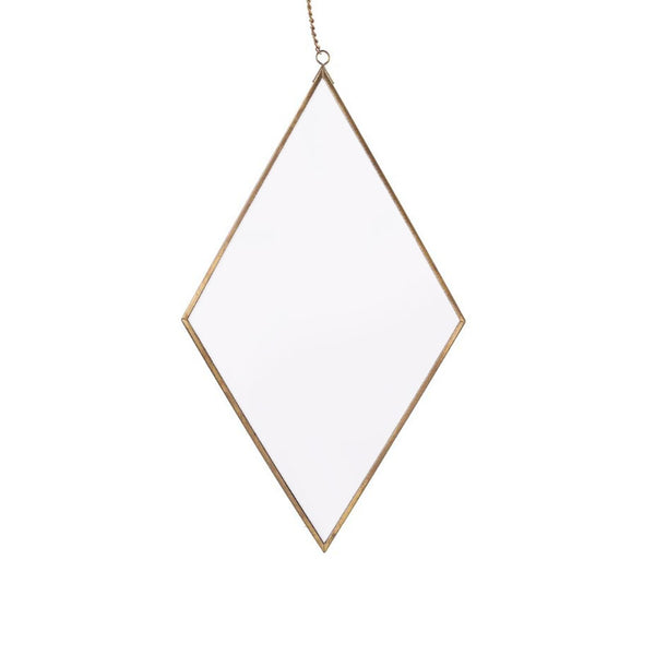 QUVIO Spiegel ruitvorm smal - Goud