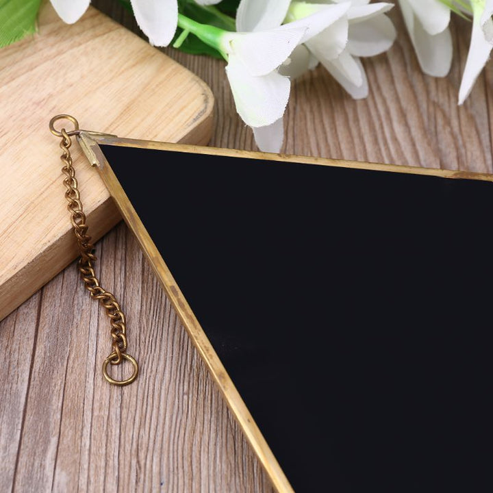 QUVIO Spiegel ruitvorm smal - Goud (2)