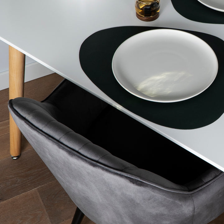 QUVIO Stoel - Benito - Antraciet (5)