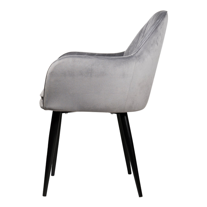 QUVIO Stoel - Benito - Antraciet (2)