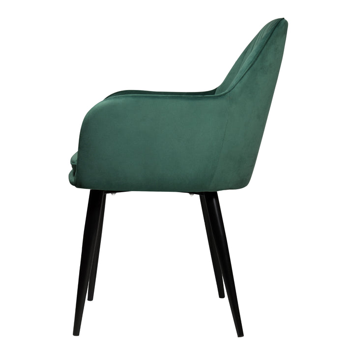 QUVIO Stoel - Benito - Donker groen (2)