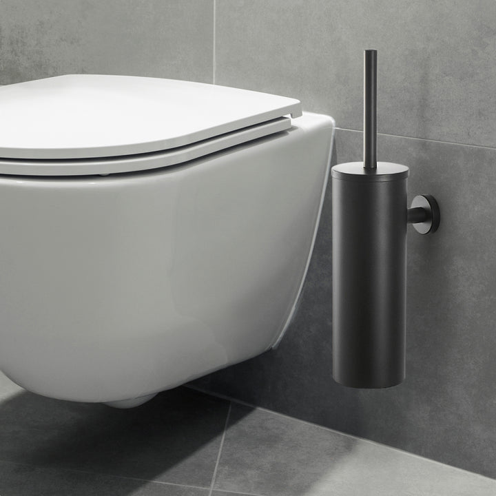 XIVADA Toiletborstel Mura - Met houder - Boren - Rvs - Zwart (8)