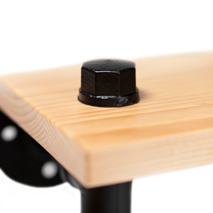 QUVIO Toiletrolhouder met plank - Zwart (5)