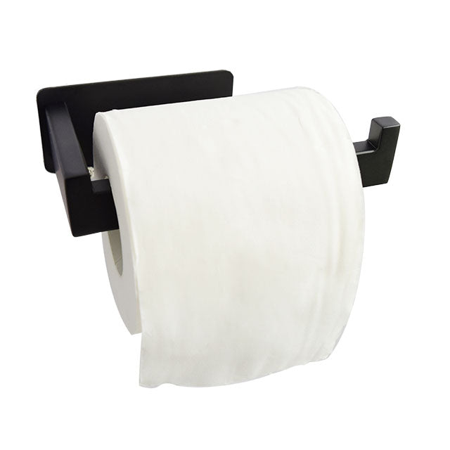XIVADA WC rolhouder Luca - Zonder Boren - Rvs - Zelfklevend - Zwart (2)