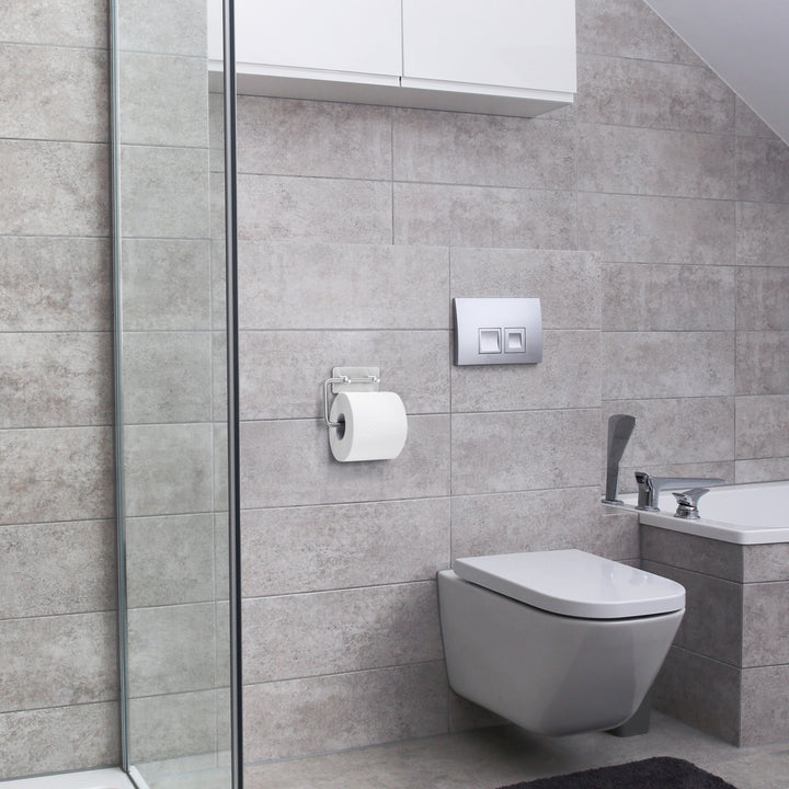 XIVADA WC rolhouder Mara - Rvs - Zelfklevend - 3m Tape - Zilver (6)