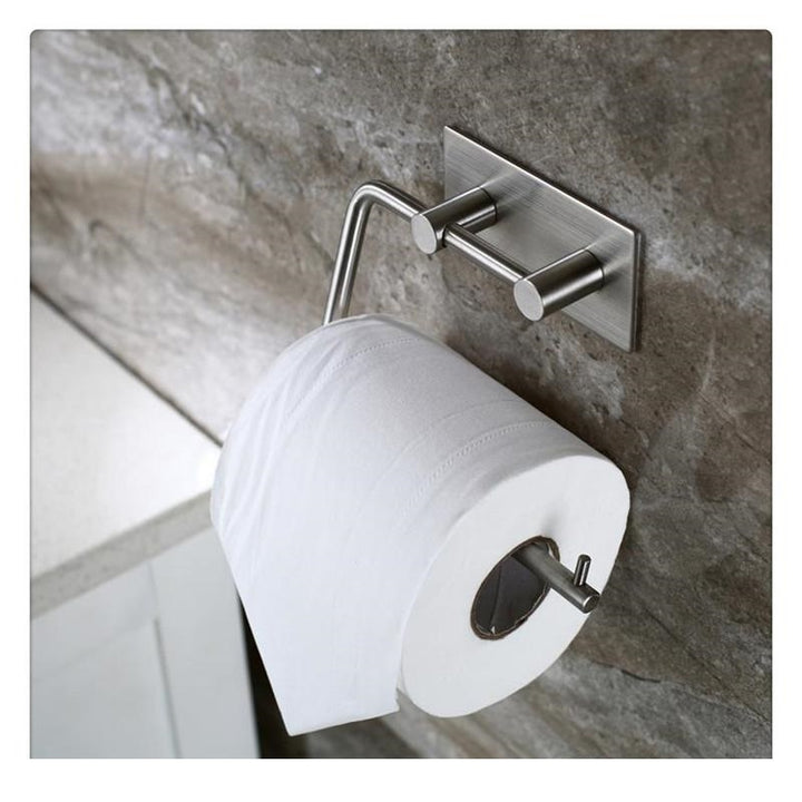 XIVADA WC rolhouder Mara - Rvs - Zelfklevend - 3m Tape - Zilver (5)
