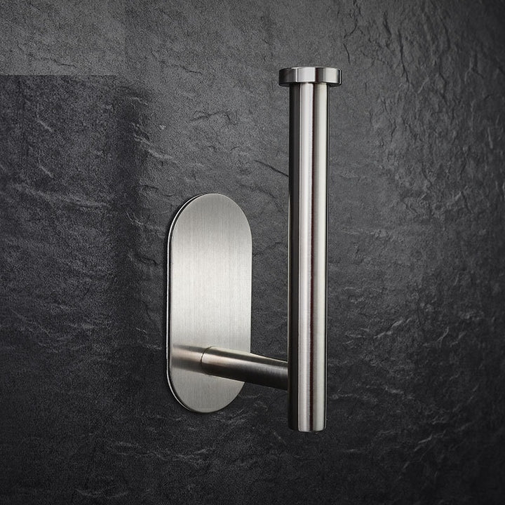 XIVADA Toiletrolhouder Nino - Rvs - Zelfklevend - Zilver (7)