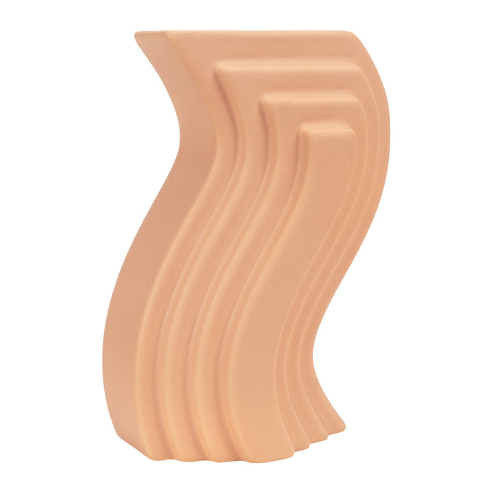 QUVIO Vaas abstract - Keramisch - Terracotta (2)