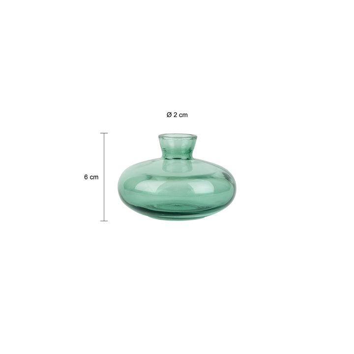 QUVIO Vazen set van 3 - Glas - Groen (5)