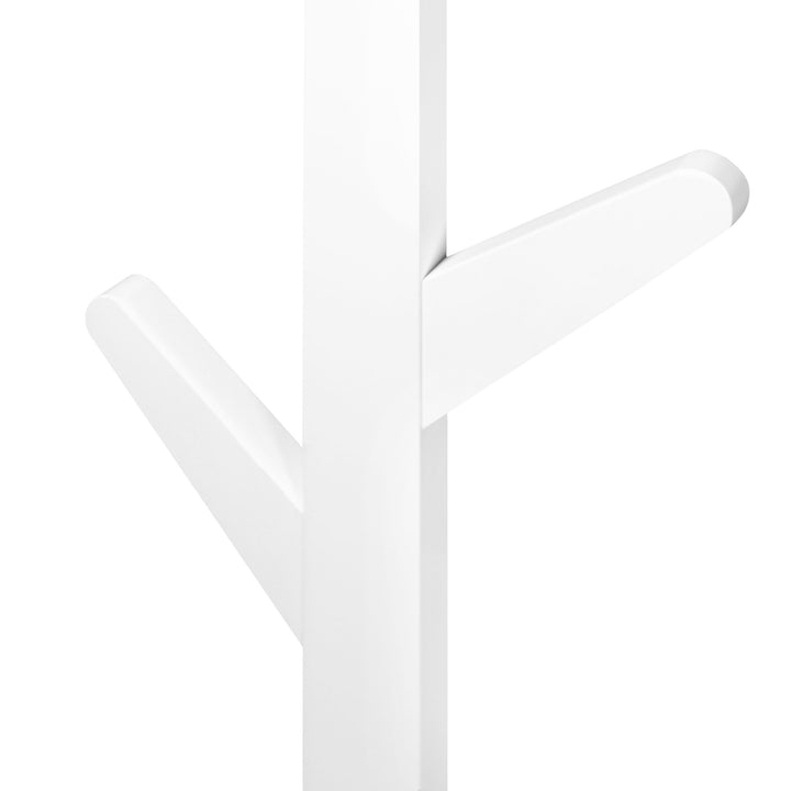 QUVIO Wandkapstok verticaal met 6 haken - 78 CM - Wit (2)