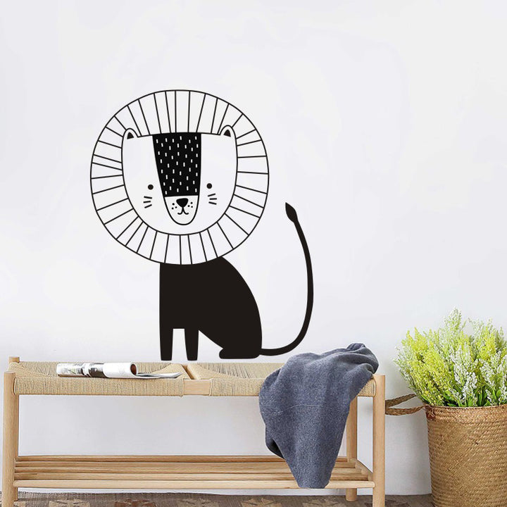 QUVIO Wandsticker Leeuw 58x70cm (3)