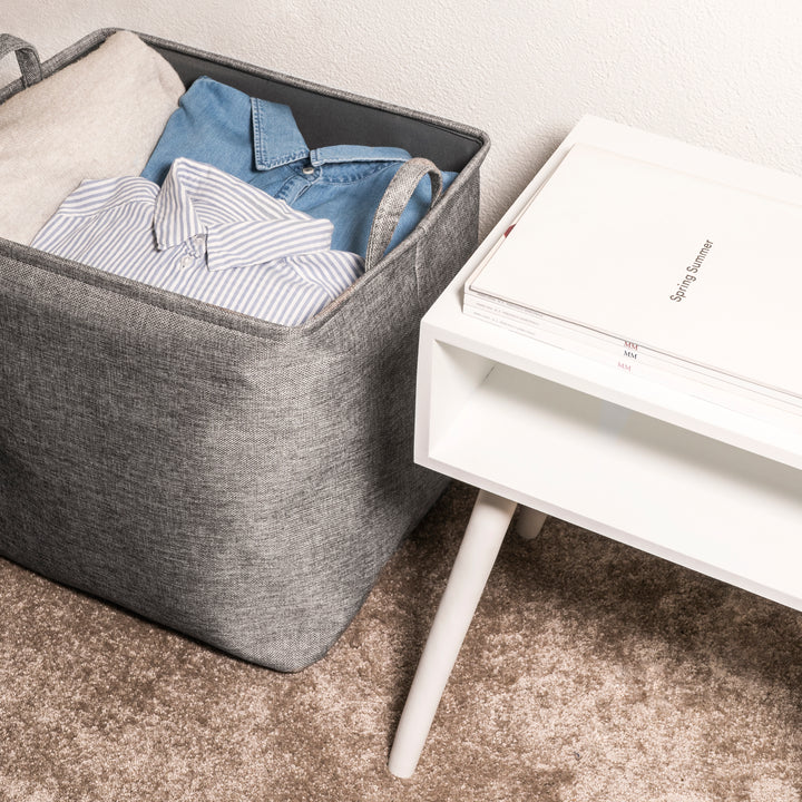 QUVIO Wasmand 'Laundry' - Grijs - L (2)
