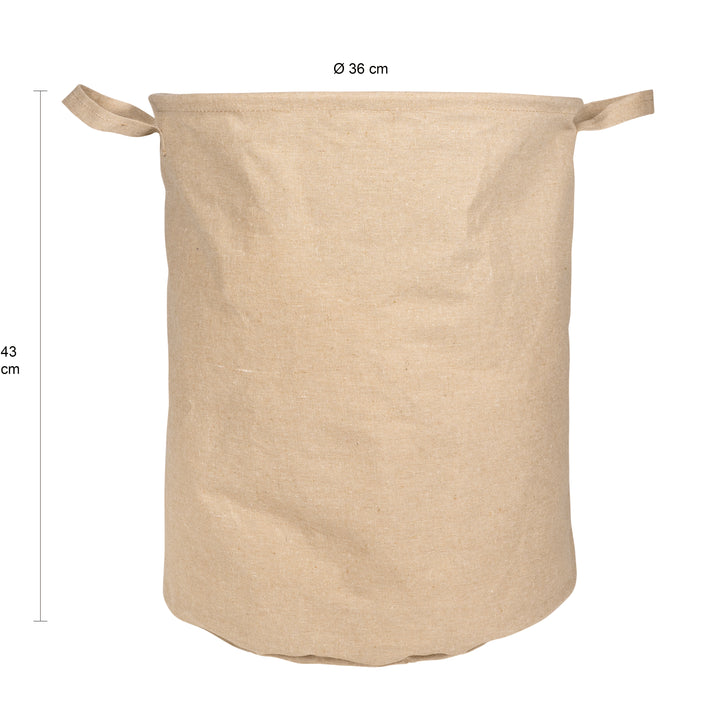 QUVIO Wasmand rond - kraftlook - L (1)