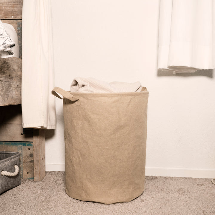 QUVIO Wasmand rond - kraftlook - L (3)