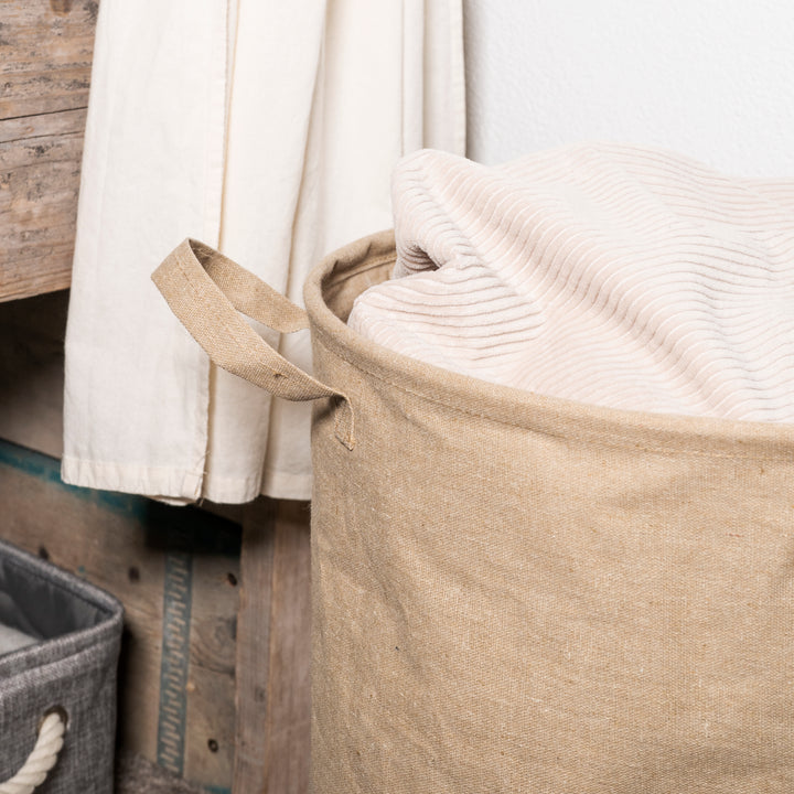 QUVIO Wasmand rond - kraftlook - L (4)