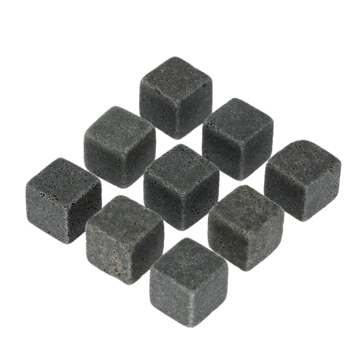 Aretica Whiskey stones - Ijsblokken van natuursteen - set van 9 stuks (3)