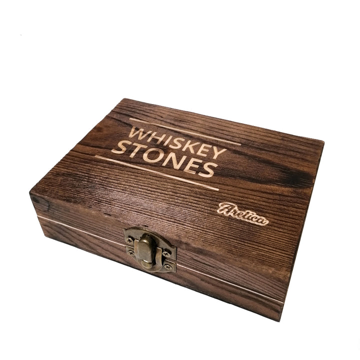 Aretica Whiskeystenen set van 9 cadeauset in houten box (1)