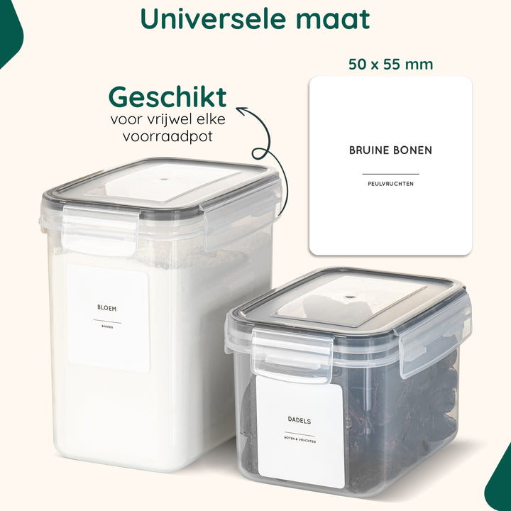 XIVADA Keukenlabels - Kruiden labels - Nederlands - Wit (3)