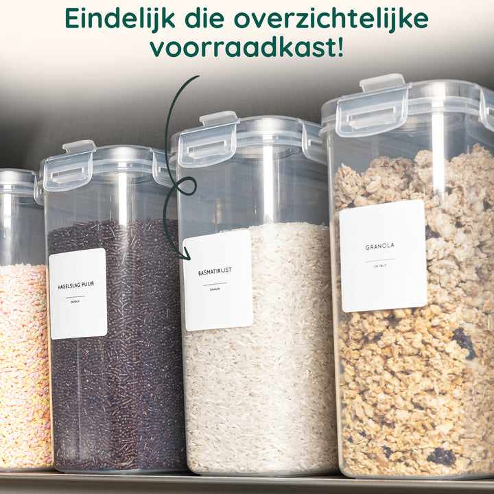 XIVADA Keukenlabels - Kruiden labels - Nederlands - Wit (4)