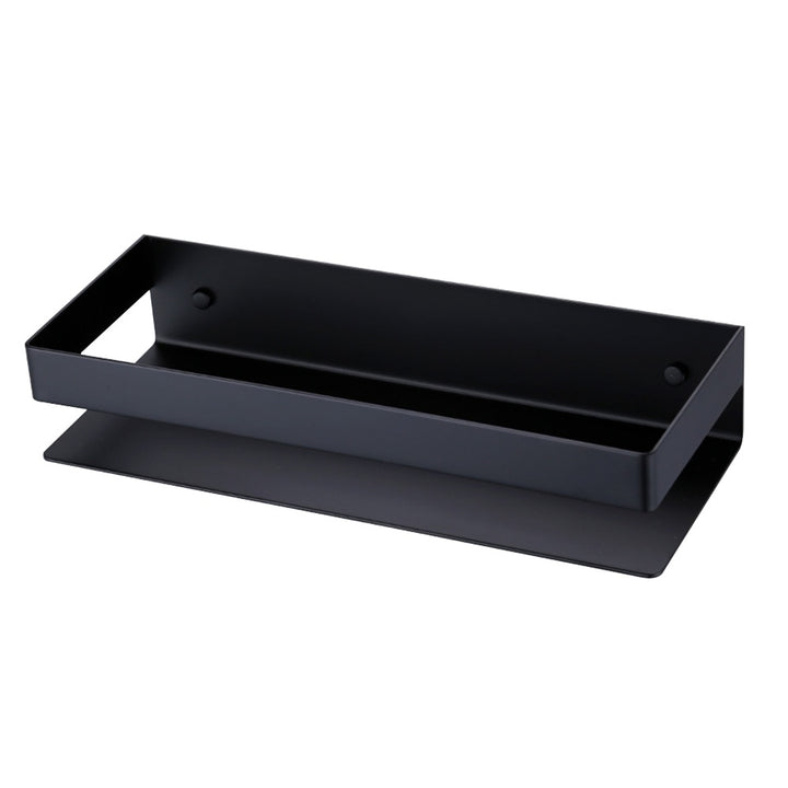XIVADA Doucherek Teca - Boren - Zelfklevend - Rvs - 30 CM - Zwart (2)