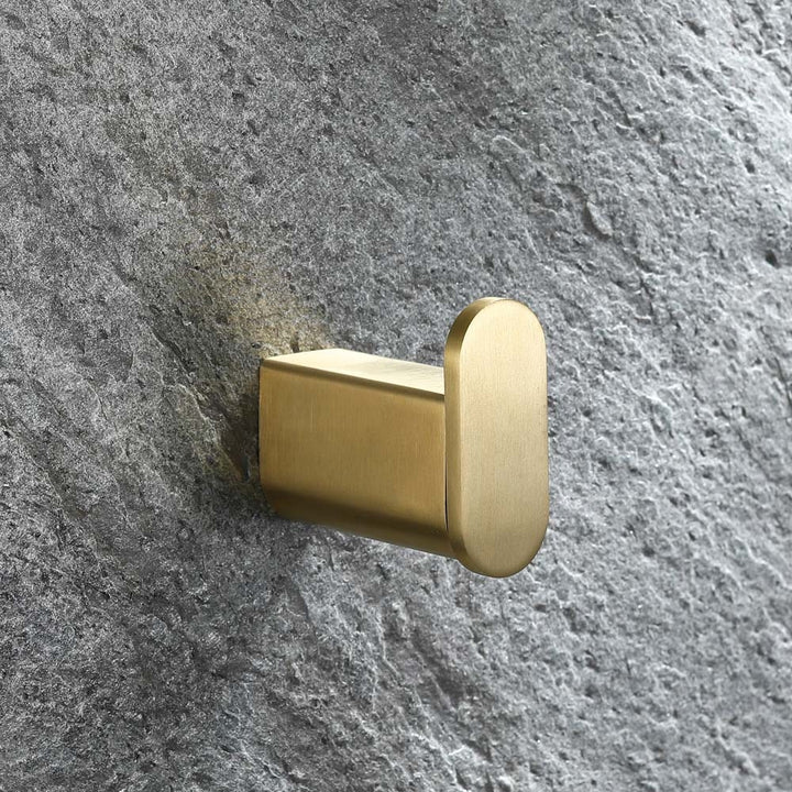 XIVADA Handdoekhaakje Dona - Inclusief schroefset - Goud - Set van 2 (2)