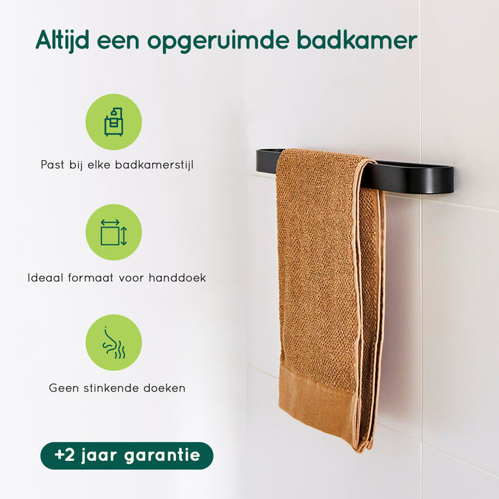 XIVADA Handdoekrek Chio - Inclusief schroeven - Plakstrip - Rvs - 50 CM (4)