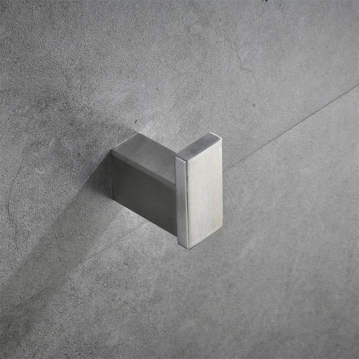 XIVADA Handdoekhaak Noto - Met schroefset - Rvs - Zilver - 1 stuk (3)