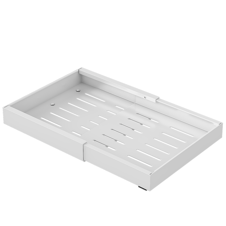 XIVADA Keukenorganizer - Schuiflade  - Aluminium - Verstelbaar - Wit (2)