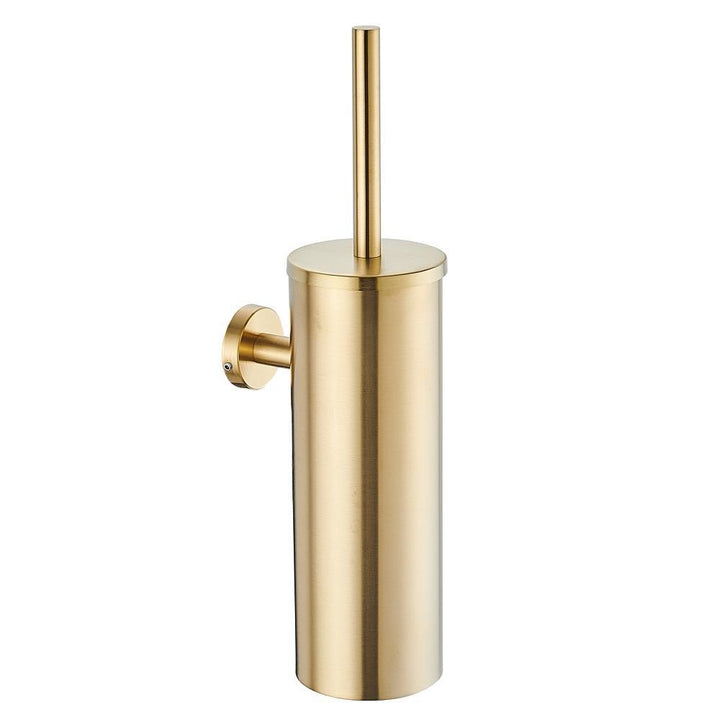 XIVADA Toiletborstel Mura - Met houder - Boren - Rvs - Goud (1)
