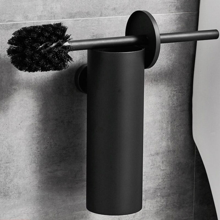 XIVADA Toiletborstel Mura - Met houder - Boren - Rvs - Zwart (7)