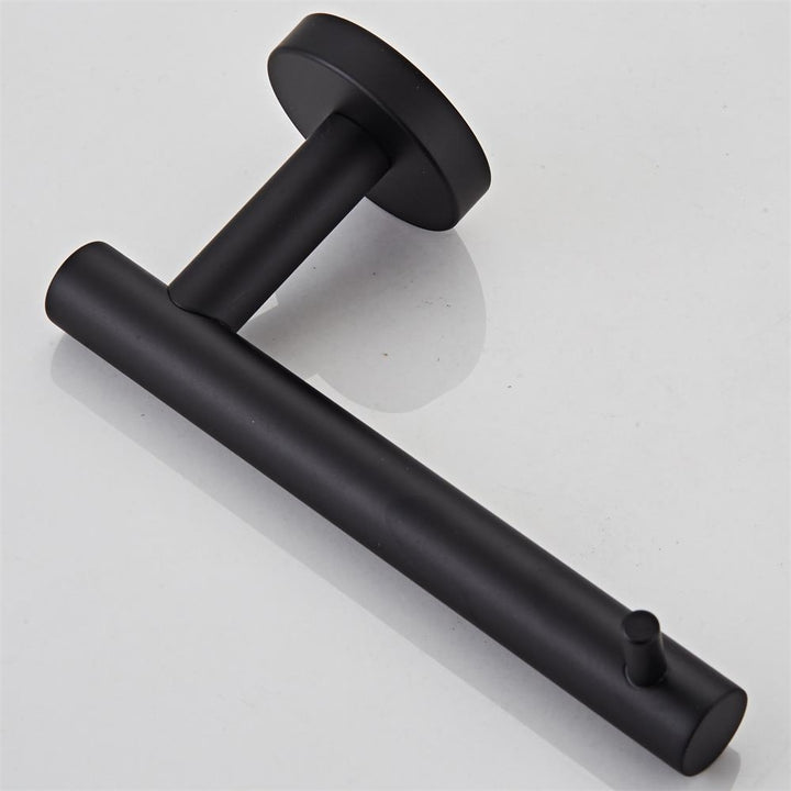 XIVADA Toiletrolhouder Juna - Zelfklevend - Rvs - Zwart (2)
