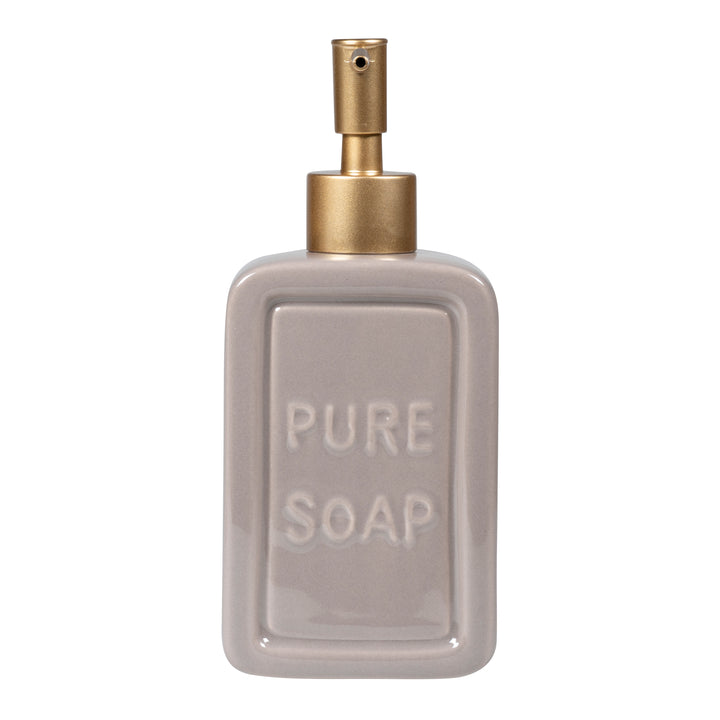 QUVIO Zeep dispenser 'pure soap' - Grijs (2)