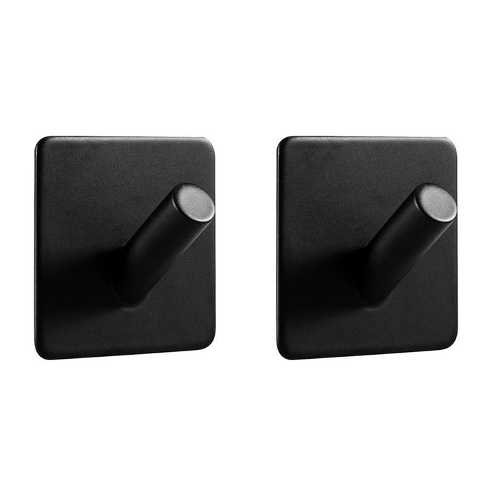 XIVADA Toiletset Zwart - Wc borstel - Wc rolhouder - Handdoekhaakjes (2)