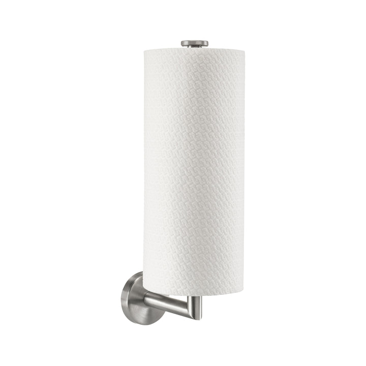 XIVADA Reserverolhouder Banci - Boren - Voor 2 wc rollen - Zilver (1)