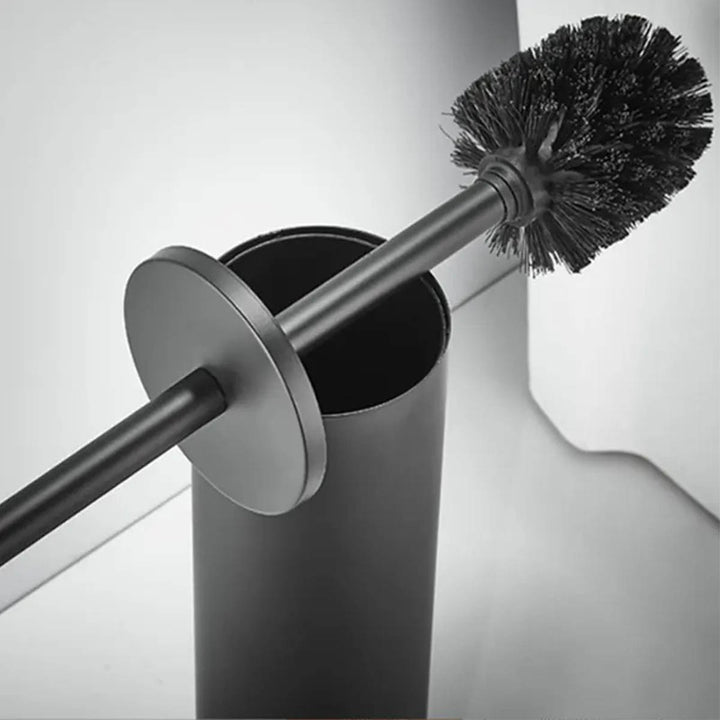XIVADA Toilet accessoires set - 4 delig - Zonder boren - Rvs - Zwart (4)