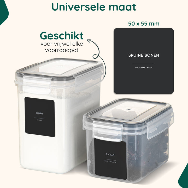 XIVADA Keukenlabels - Kruiden labels - Nederlands - Zwart (4)