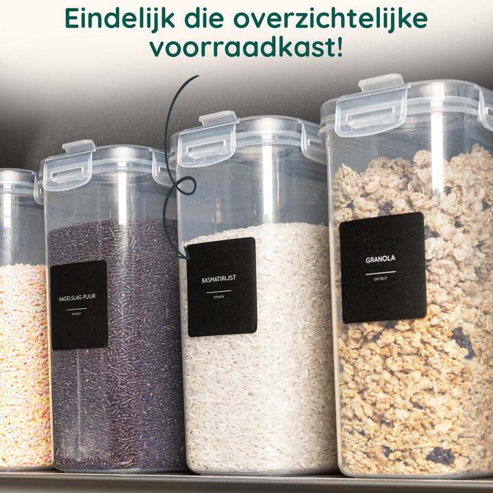 XIVADA Keukenlabels - Kruiden labels - Nederlands - Zwart (5)