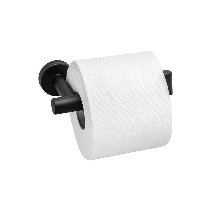 XIVADA Toiletrolhouder Mano - Inclusief schroefset - Rvs - Zwart (2)