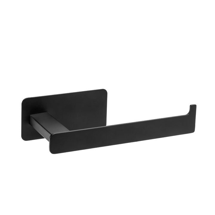 XIVADA WC rolhouder Nova - Zelfklevend - RVS - Plakstrip - Zwart (1)