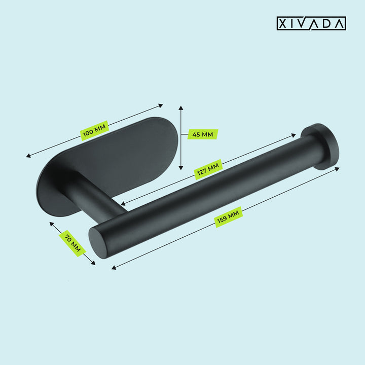 XIVADA Toilet accessoires set - 4 delig -  Rvs - Zwart (10)