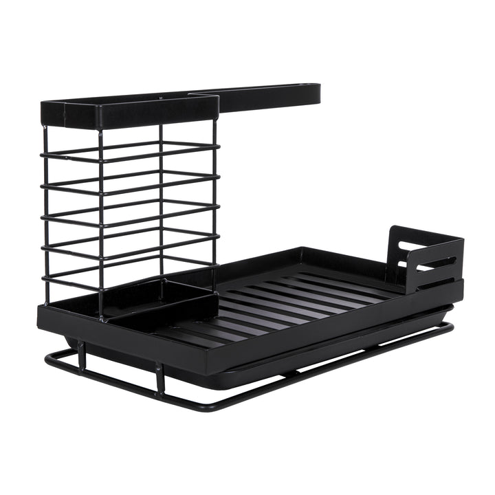 QUVIO Keuken / Aanrecht organizer – Metaal - zwart (1)